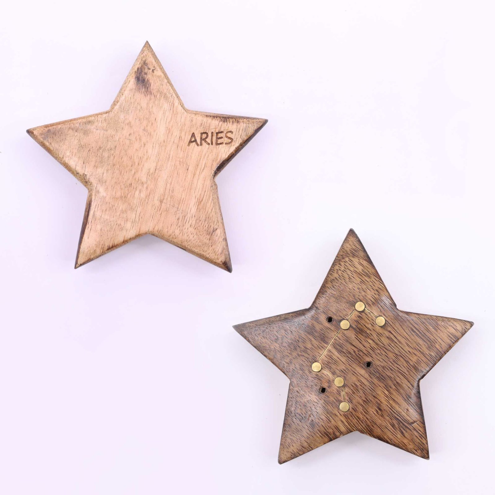 Engraved and Brass Zodiac Sign Incense Burners - Star - Image 5