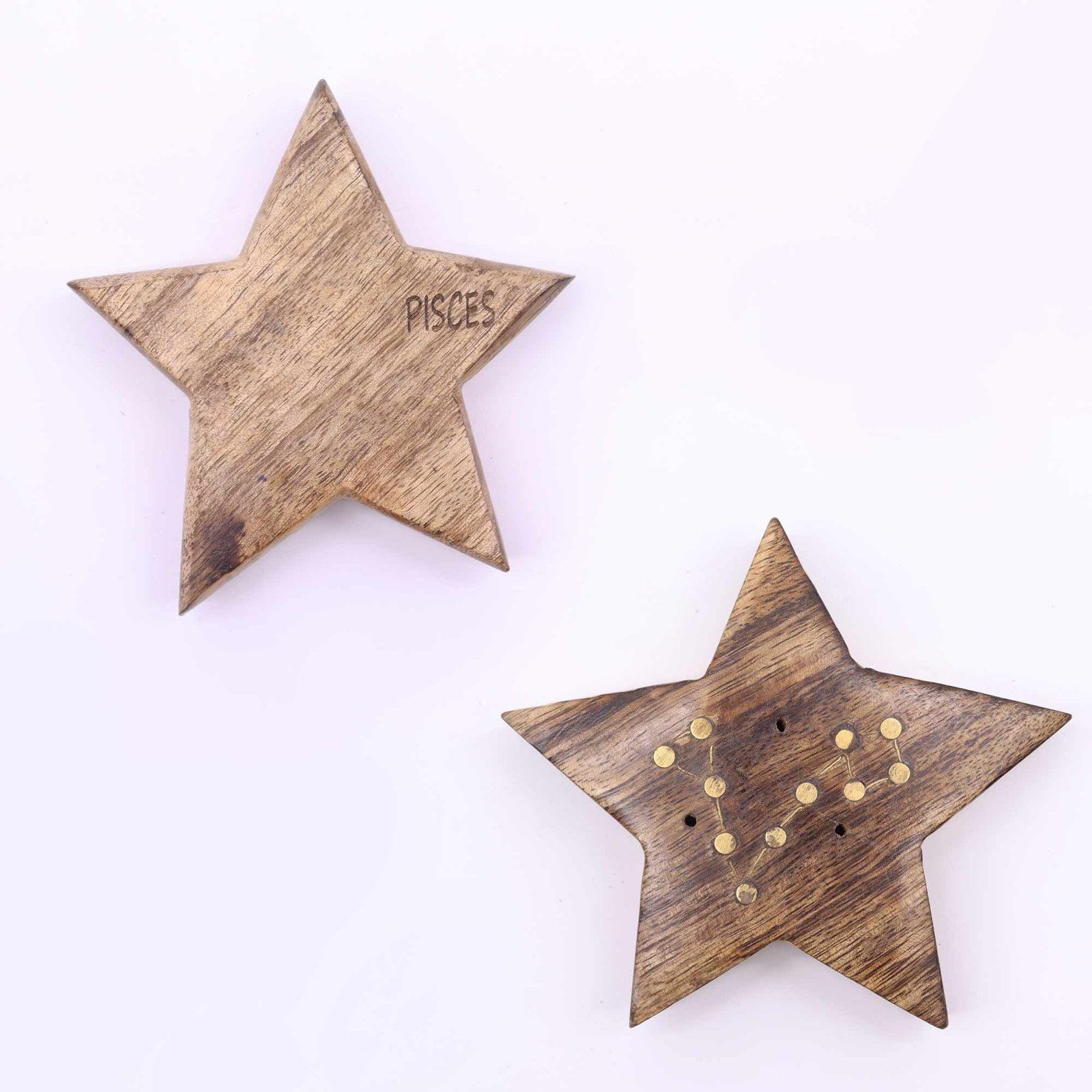 Engraved and Brass Zodiac Sign Incense Burners - Star - Image 6