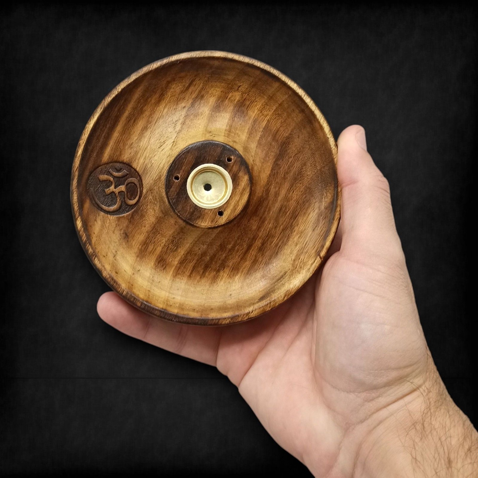 Incense Stick & Cone Burner Disc - Om - Image 4