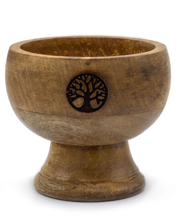 Lrg Ritual Bowl Incense Cone Holder 11x10 cm - Tree of Life