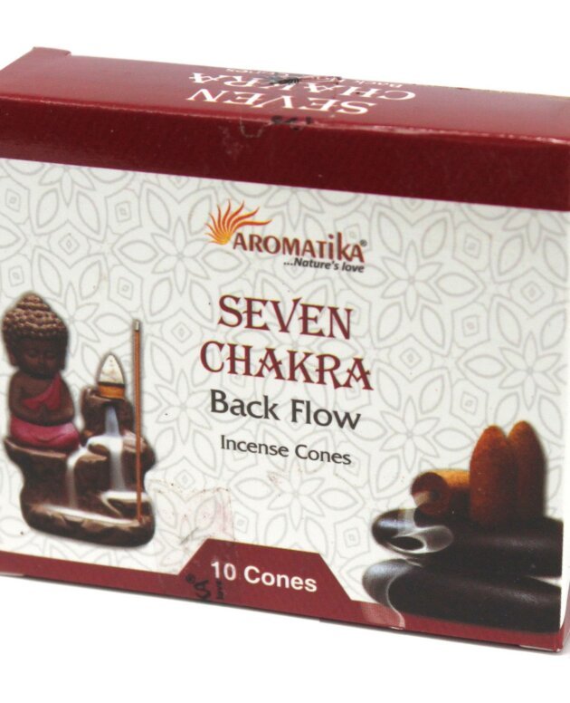 Aromatica Backflow Incense Cones - 7 Charkras