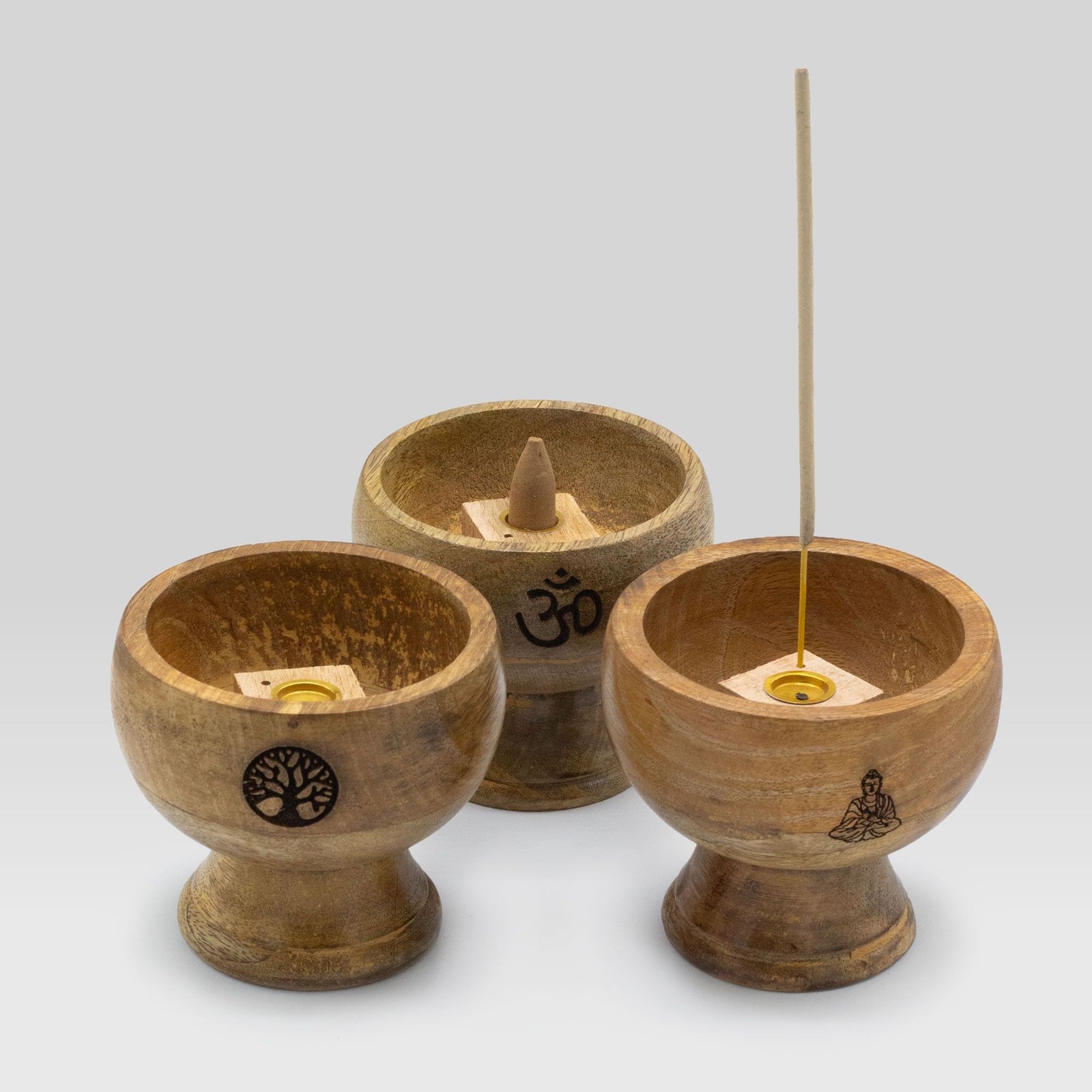 Lrg Ritual Bowl Incense Cone Holder 11x10 cm - Buddha - Image 2