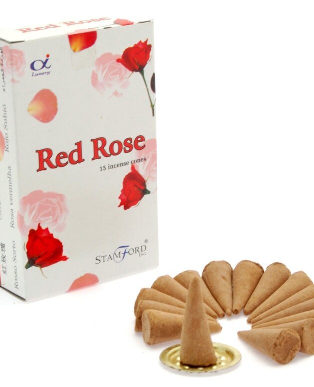 Red Rose Incense Cones