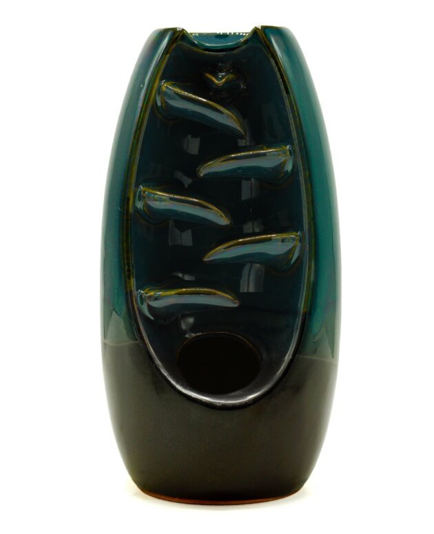 Backflow Incense Burner - Serine Oval Cascade