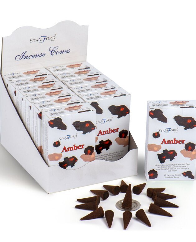 Amber Incense Cones