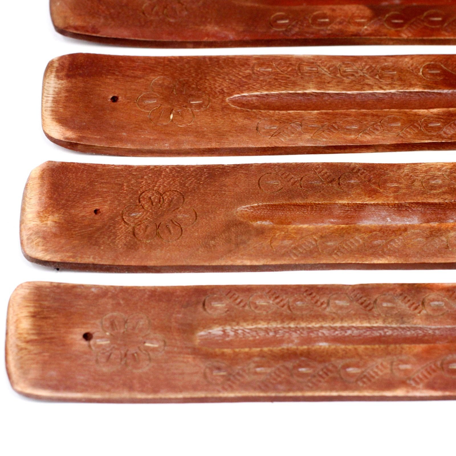 Carved Mango Wood Ashcatcher 10" - Image 4
