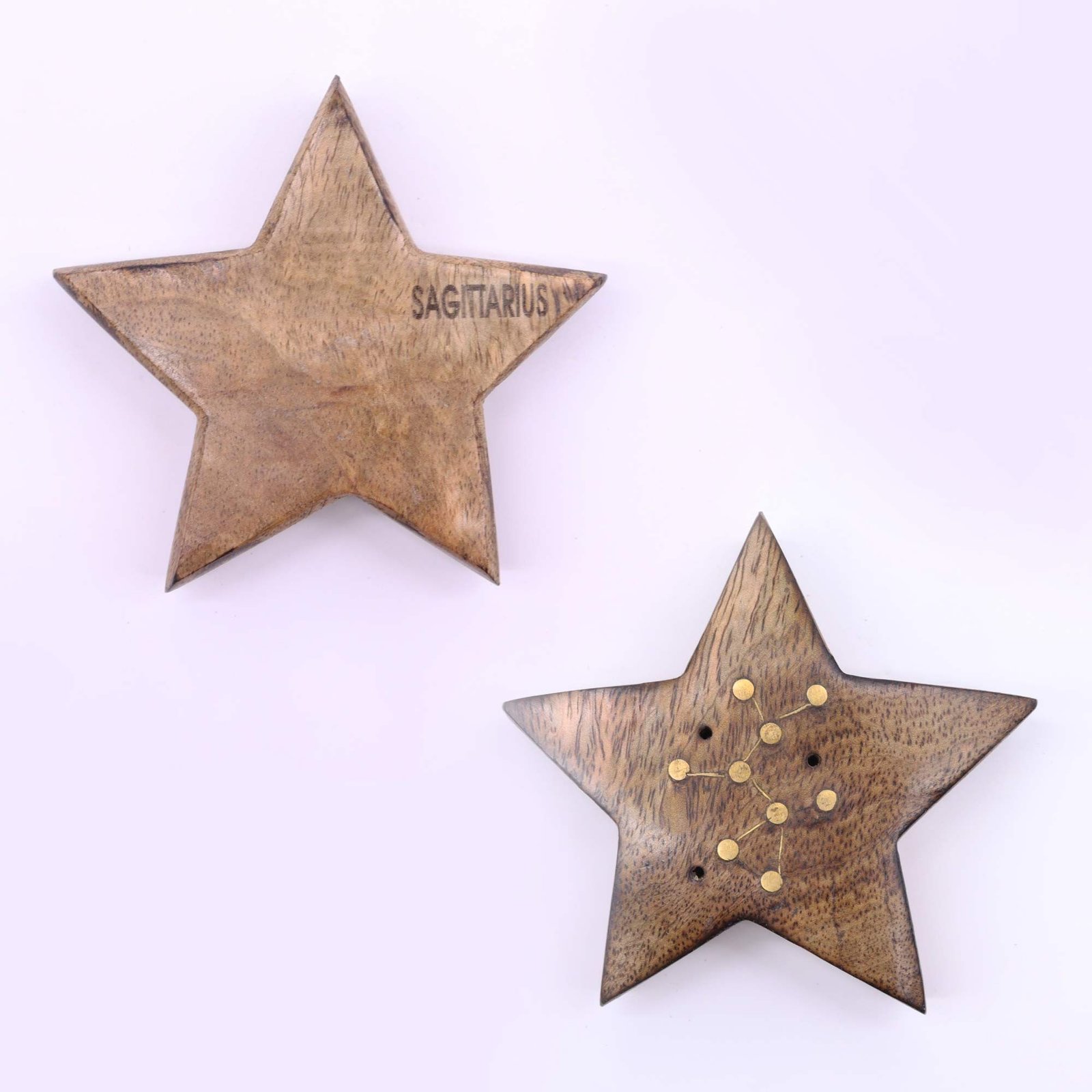 Engraved and Brass Zodiac Sign Incense Burners - Star - Image 2