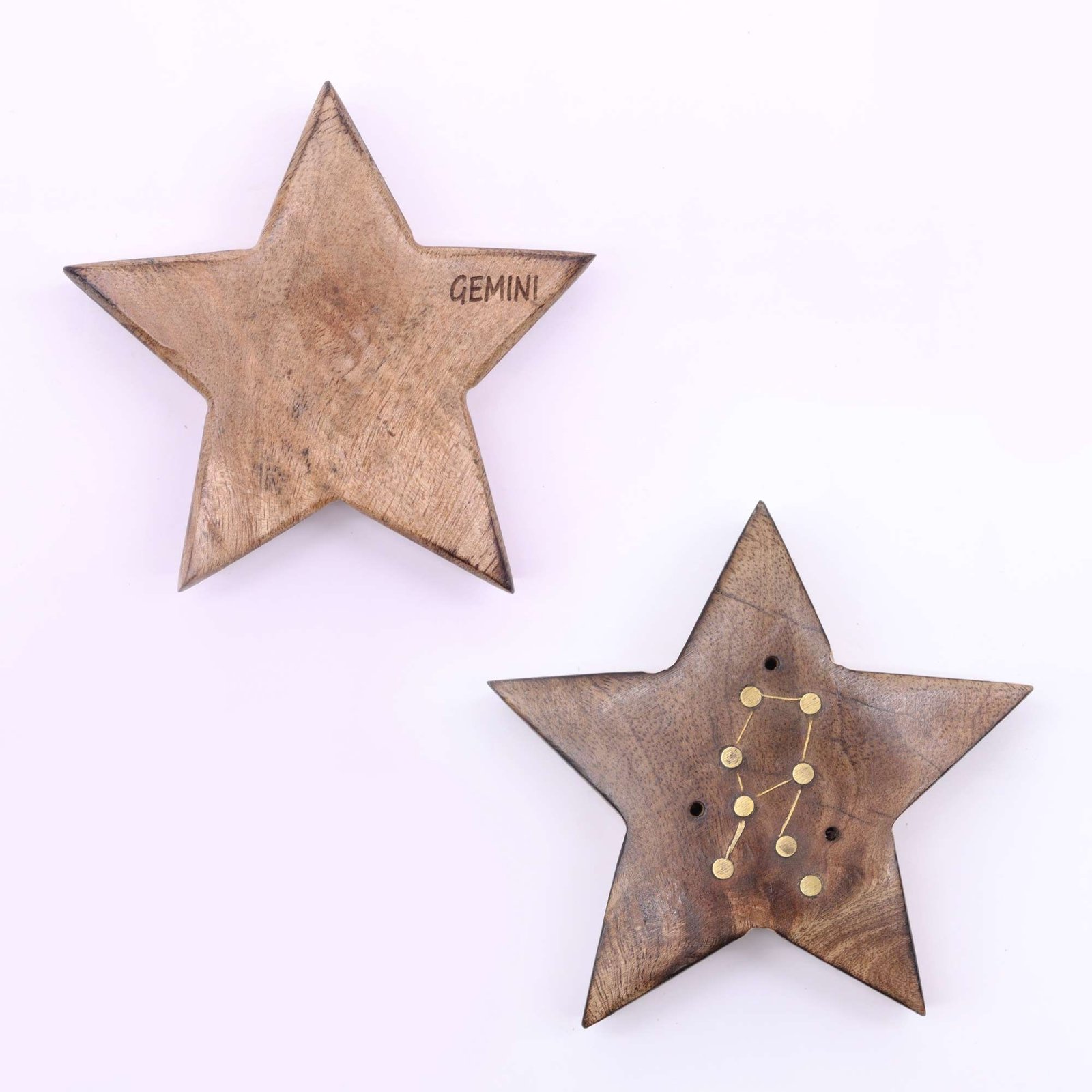 Engraved and Brass Zodiac Sign Incense Burners - Star - Image 3