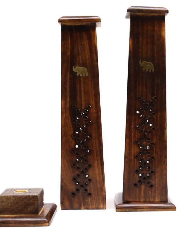 Tapered Incense Tower - Mango Wood
