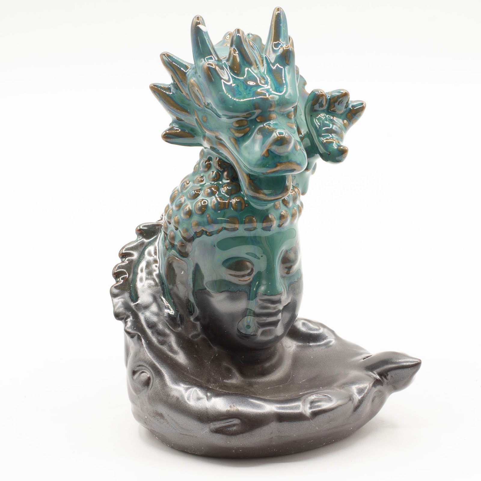 Backflow Incense Burner - Dragon Over Buddha - Image 4