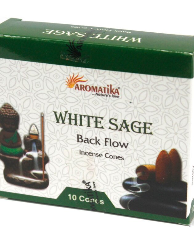Aromatica Backflow Incense Cones - White Sage