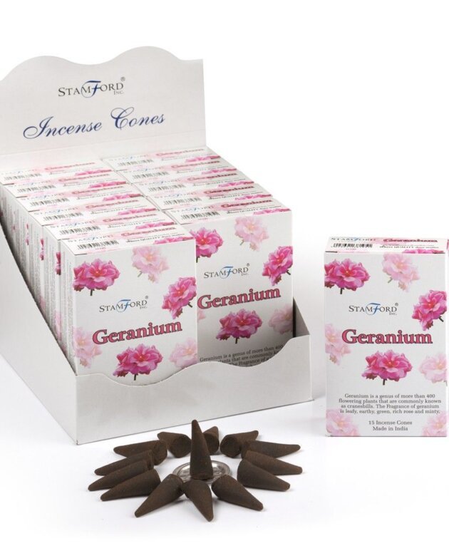 Geranium Incense Cones