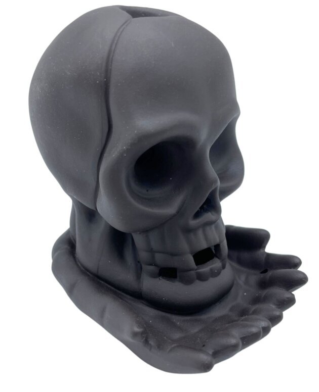 Backflow Incense Burner - Weeping Skull (with light)