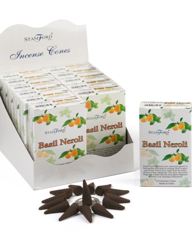 Basil & Neroli Incense Cones
