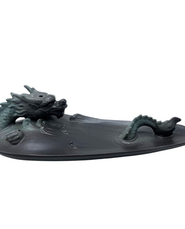 Backflow Incense Burner - Dragon in Pool with Surprising Details