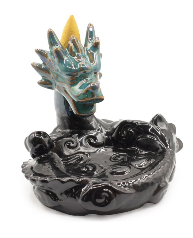 Backflow Incense Burner - Large Dragon Pool