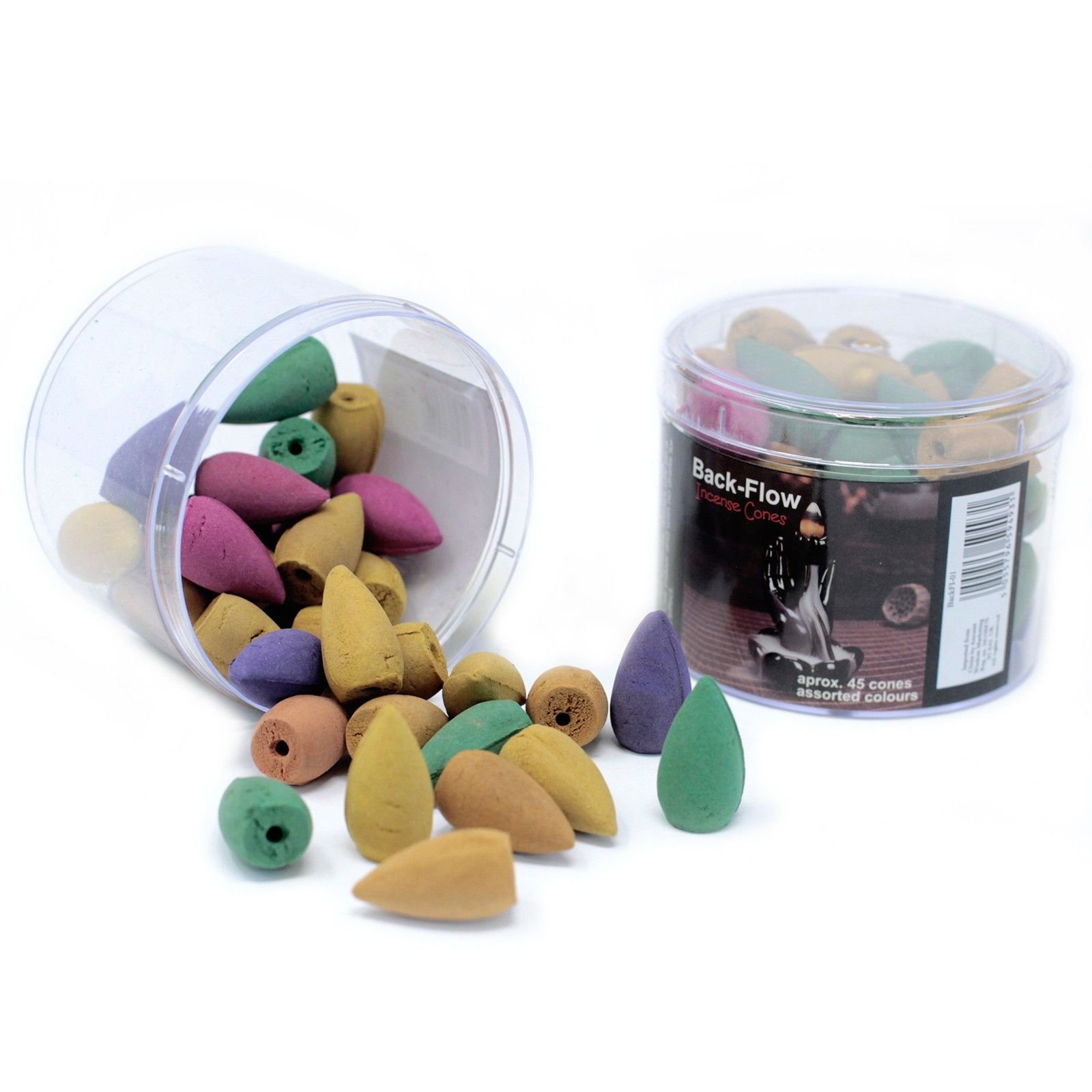 Tub of Assorted Back Flow Incense Cones (aprox 45) - Image 3